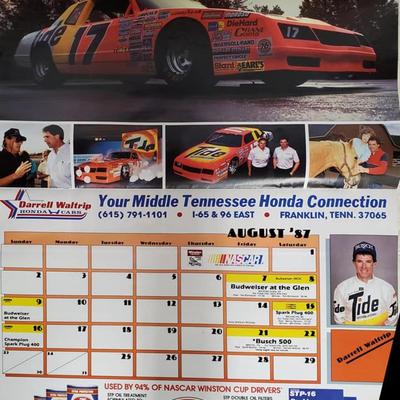 Signed NASCAR Winston Cup Superstars 1987 calendar