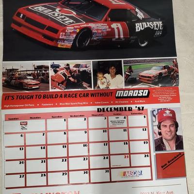 Signed NASCAR Winston Cup Superstars 1987 calendar