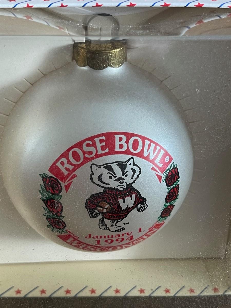 1994 UW Badger Rose Bowl Ornament
