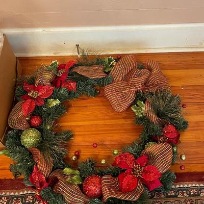 Pretty Vintage Ornaments and Bows Wreath