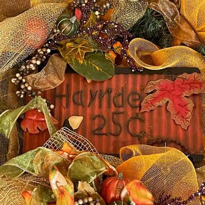 Vintage Fall Hayride Wreath
