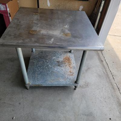 Stainless steel table