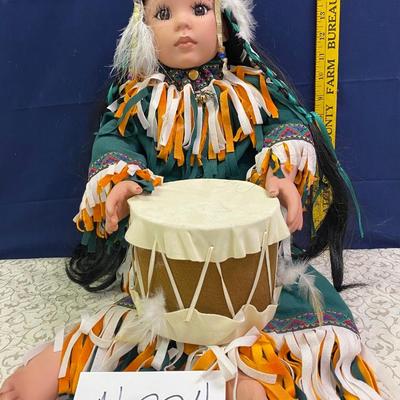 Native American with Drum