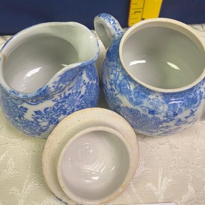 Pitcher and Sugar Bowl Damaged