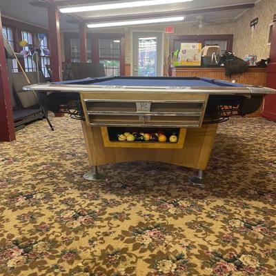 Antique Brunswick Gold Crown 3 Table