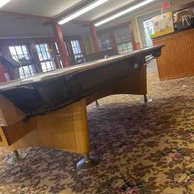 Antique Brunswick Gold Crown 3 Table