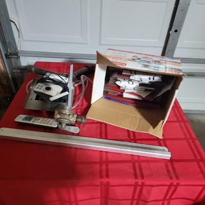Plastic letters for sign, ticket holder, & misc. items