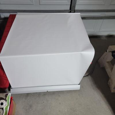 Pull out sign for writing on
