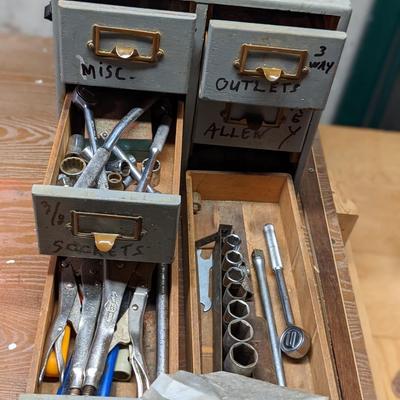 Small but Sturdy Hardware Drawer Unit (includes contents)