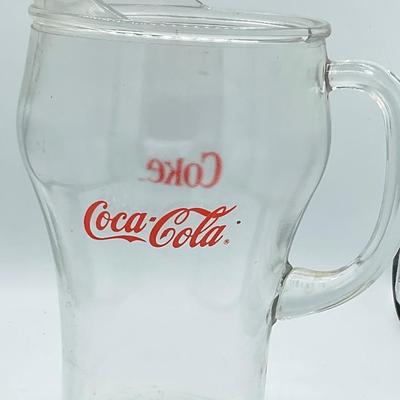 Large Glass Coca-Cola Pitcher