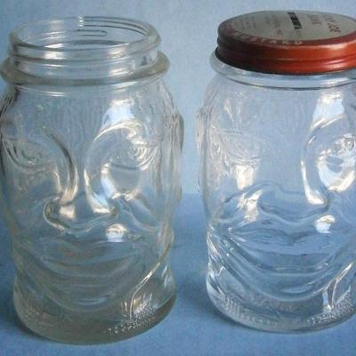 2 NASH'S  "LUCKY JOE" Still Bank Mustard Jars