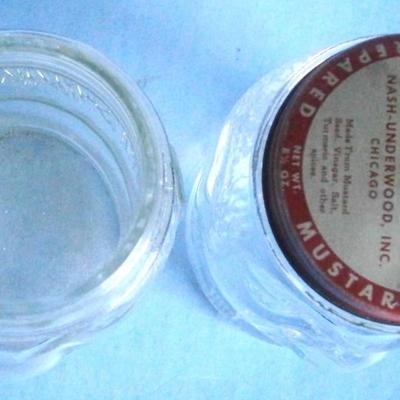 2 NASH'S  "LUCKY JOE" Still Bank Mustard Jars