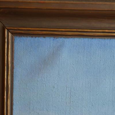 LANSCAPE OF TREES IMPRESSIONIST STYLE OIL ON CANVAS NOT SIGNED