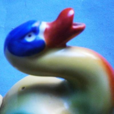 Figural Bird Porcelain Oil Bottle