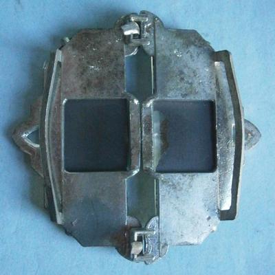 Unusual Art Deco Glass & Rhinestone Belt Buckle