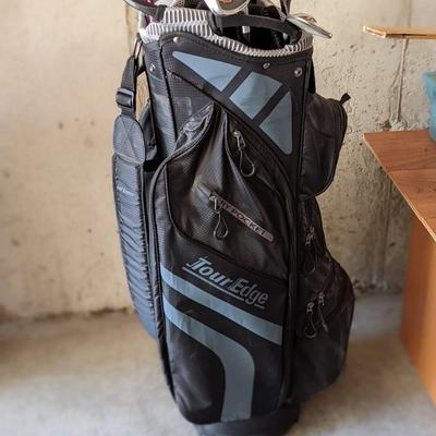 Great Shape Tour Edge Golf Bag HL4 and Basic Set of Clubs