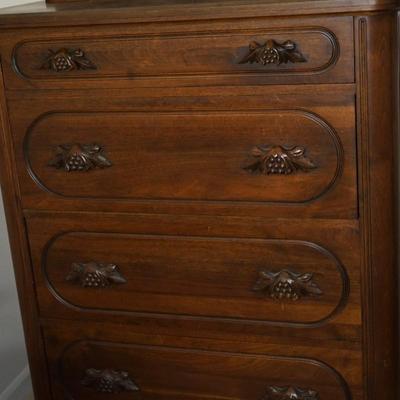 BLACK WALNUT HIGHBOY MADE FOR BOSTON STORE MILWAUKEE AROUND THE 1930's -1940's