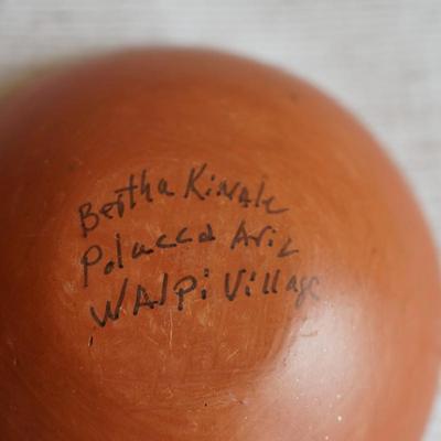 BERTHA KINALE WALPI HOPI PUEBLO SM POTTERY CLAY BOWLS- PAIR