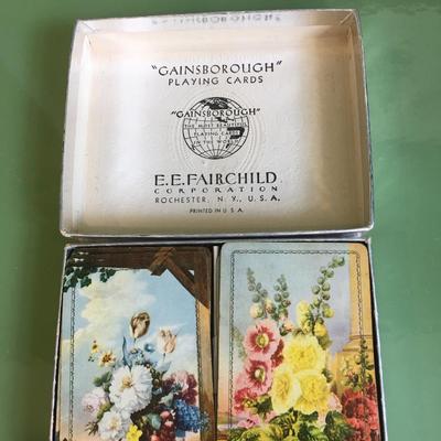 Vintage Gainsborough double deck playing cards