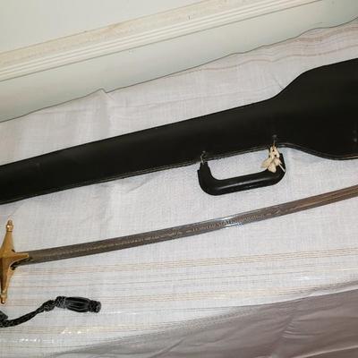U.S. Marine Corps Mameluke Dress Sword by Hilborn-Hamburger With Leather case