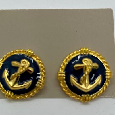 Retro Nautical Anchor Sailor Fashionable Earrings