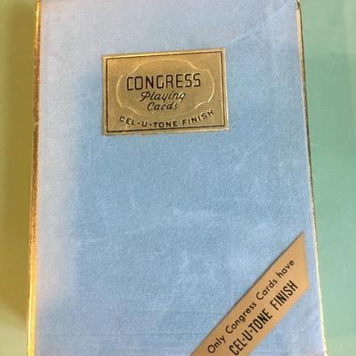 Vintage Congress double deck canasta playing cards