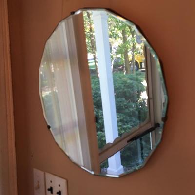 Small Bevel edged Decorative mirror Round