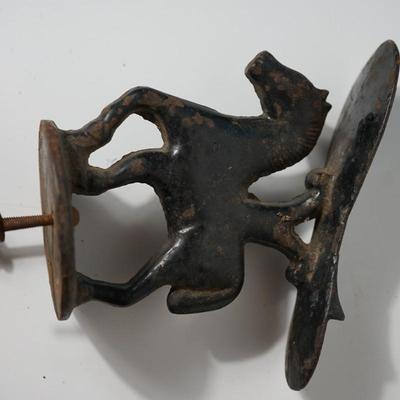 ANTIQUE  CAST IRON HORSE COBBLER STAND