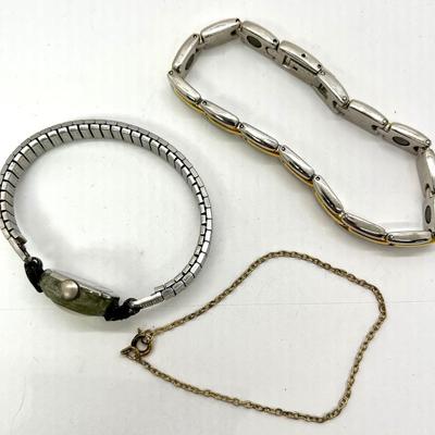 Lot of three bracelets watch jewelry