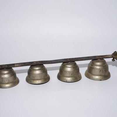 ANTIQUE METAL GENERAL STORE BELLS FOR THE ABOVE THE DOOR.