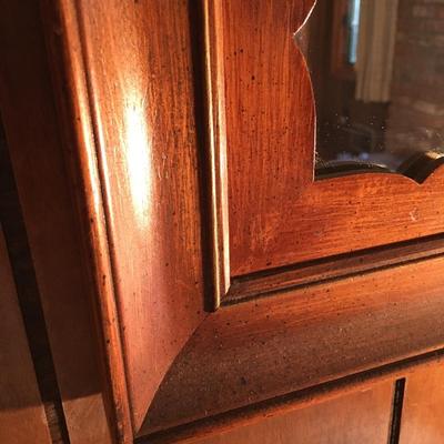 Vintage wood frame mirror