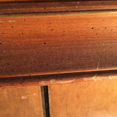 Vintage wood frame mirror