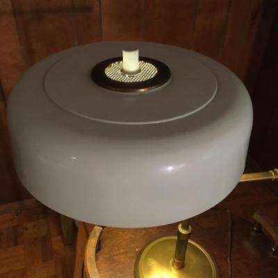 Brass arm table Lamp, Steam Punk!