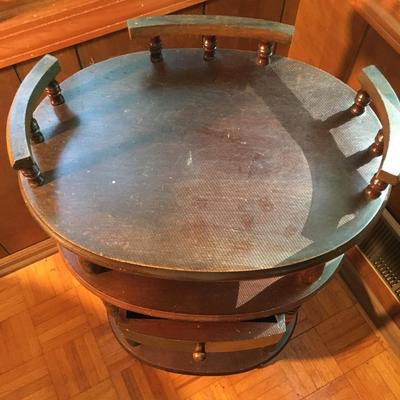 Wood accent table