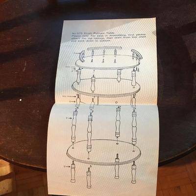 Wood accent table