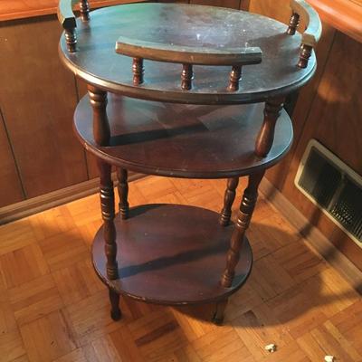 Wood accent table