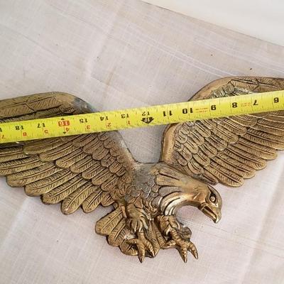 Heavy metal eagle 24" wingspan! Cast metal