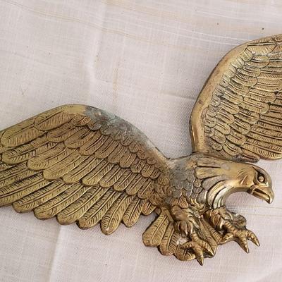 Heavy metal eagle 24" wingspan! Cast metal