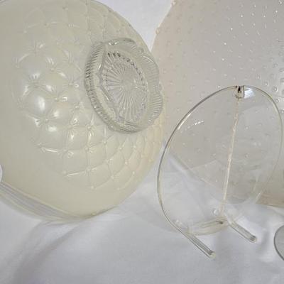 Vintage glass and light covers