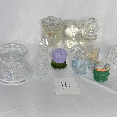 Various crystal/glassware