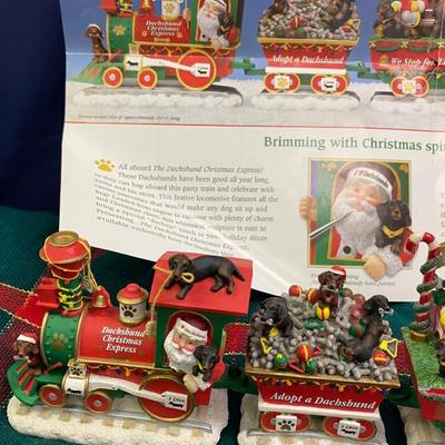 Danbury Mint Dachshund Christmas Express