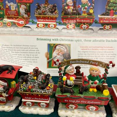Danbury Mint Dachshund Christmas Express