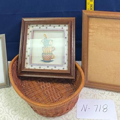 Basket, frames and Picture