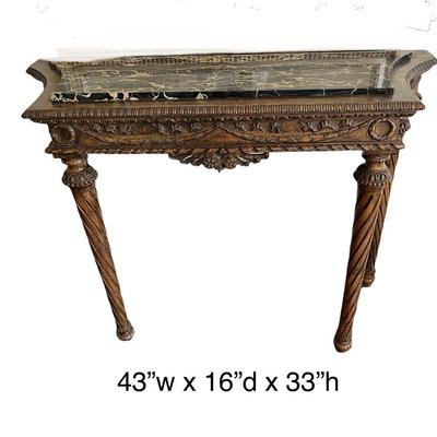 Console Table With Marble Top