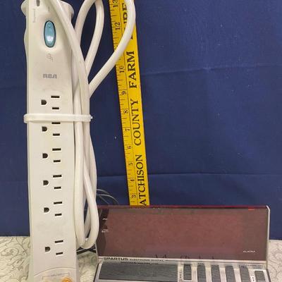 Spartus Clock & RCA Surge Protector