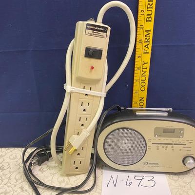 Emerson weather radio & Surge Protector