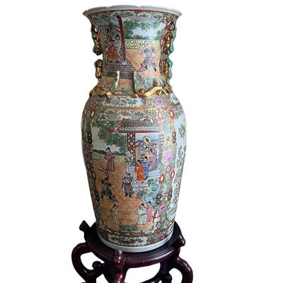2 Large Vases With Stands