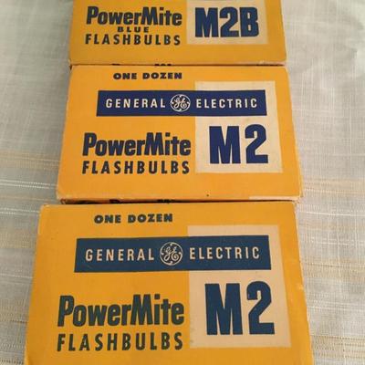 Vintage PowerMite flashbulbs