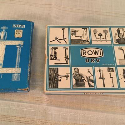 Vintage Rowi camera accessories