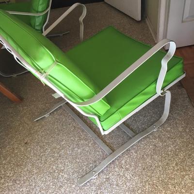 Two Vintage metal garden chairs Patio Porch